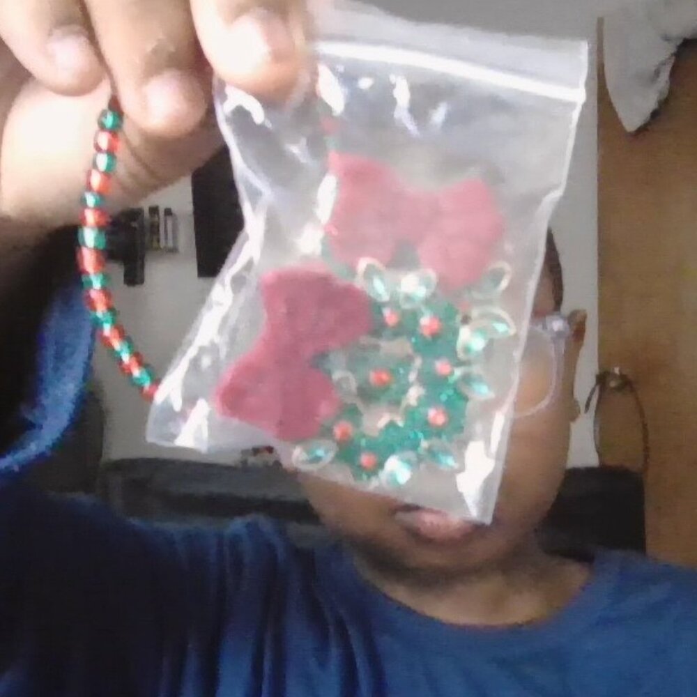 christmas reef earrings and christmas braclet